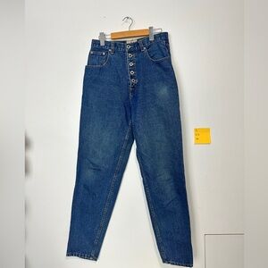 High-Rise Button-Fly Women’s Jeans - Blue